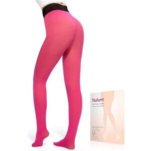 Women Fleece Lined Tights,Fake Translucent Warm Pantyhose Leggings Fleece Lined